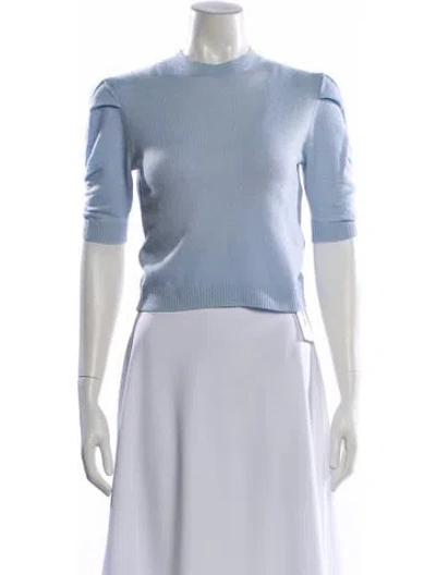 Pre-owned Frame Cashmere Crew Neck Sweater In Blue