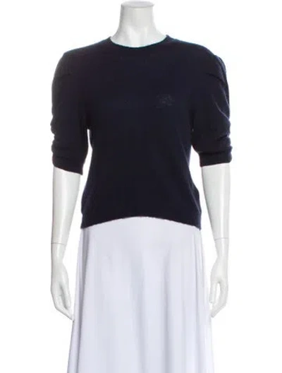 Pre-owned Frame Cashmere Crew Neck Sweater In Blue