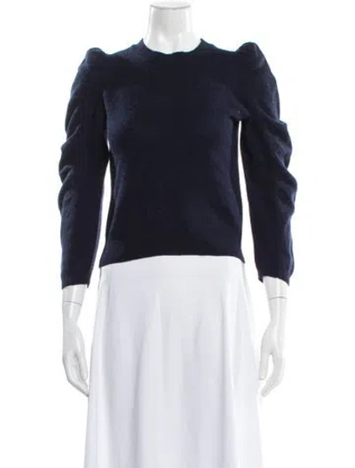 Pre-owned Frame Cashmere Crew Neck Sweater In Blue
