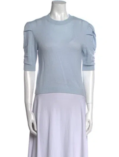 Pre-owned Frame Cashmere Crew Neck Sweater In Blue