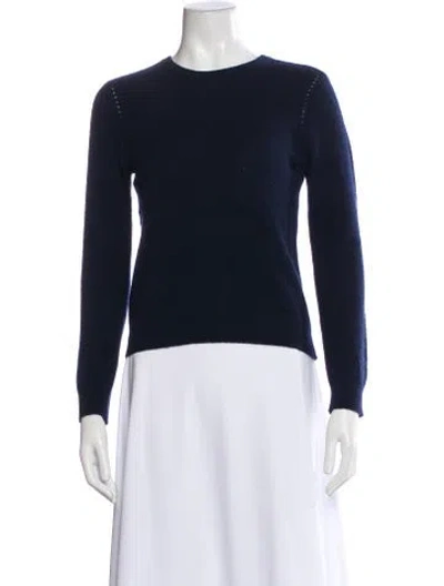 Pre-owned Frame Cashmere Crew Neck Sweater In Blue
