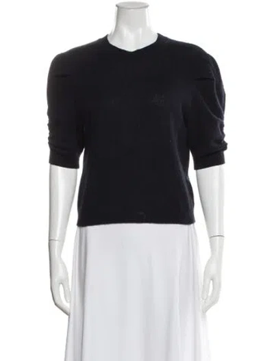 Pre-owned Frame Cashmere Crew Neck Sweater In Blue