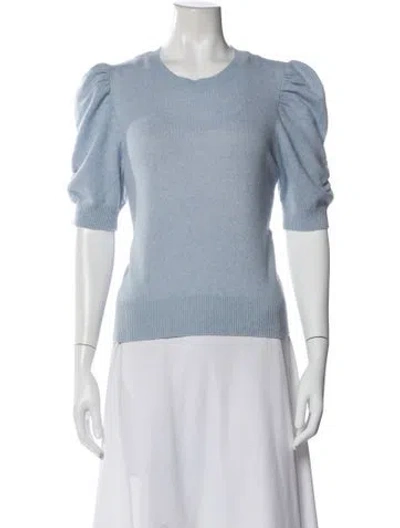 Pre-owned Frame Cashmere Crew Neck Sweater In Blue