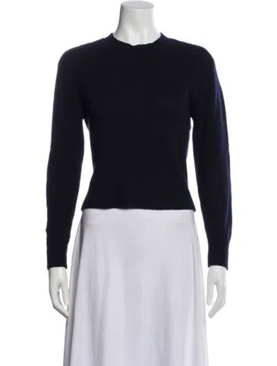 Pre-owned Frame Cashmere Crew Neck Sweater In Blue