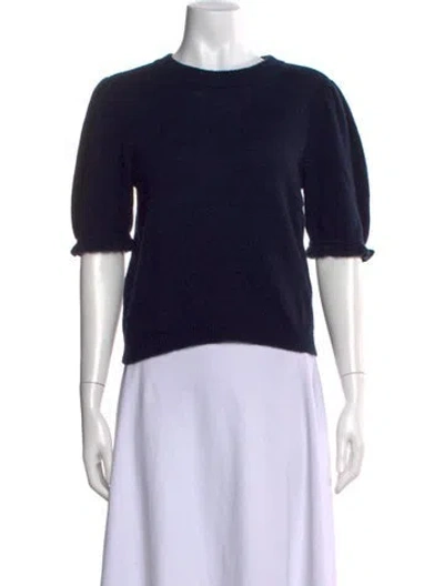 Pre-owned Frame Cashmere Crew Neck Sweater In Blue