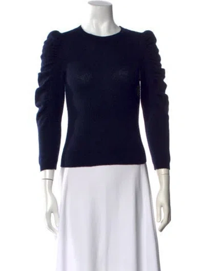 Pre-owned Frame Cashmere Crew Neck Sweater In Blue