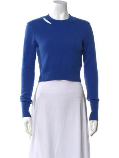 Pre-owned Frame Cashmere Crew Neck Sweater In Blue