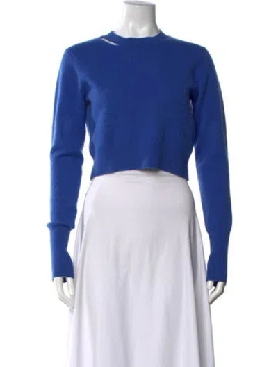 Pre-owned Frame Cashmere Crew Neck Sweater In Blue