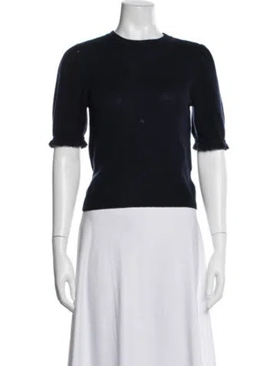 Pre-owned Frame Cashmere Crew Neck Sweater In Blue