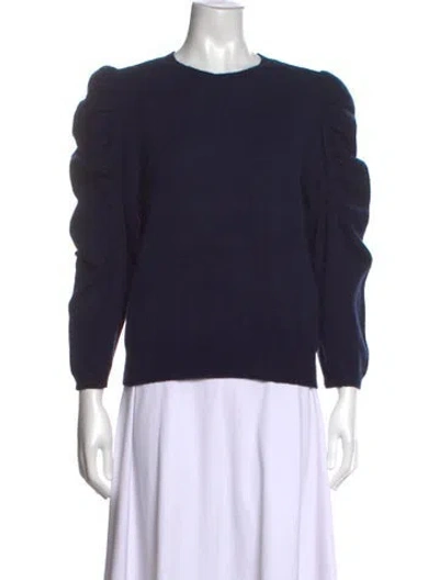 Pre-owned Frame Cashmere Crew Neck Sweater In Blue