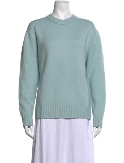 Pre-owned Frame Cashmere Crew Neck Sweater In Blue