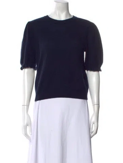Pre-owned Frame Cashmere Crew Neck Sweater In Blue