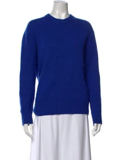 Pre-owned Frame Cashmere Crew Neck Sweater In Blue