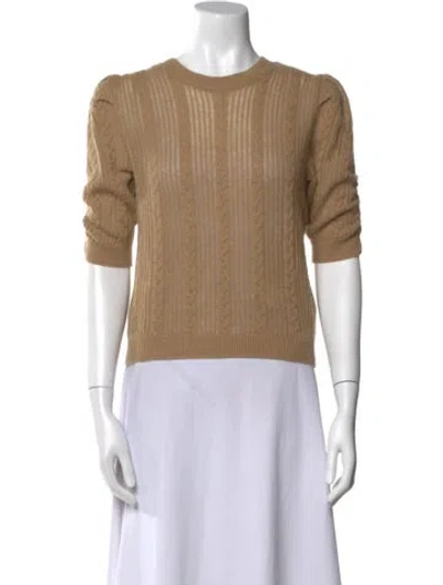 Pre-owned Frame Cashmere Crew Neck Sweater In Brown