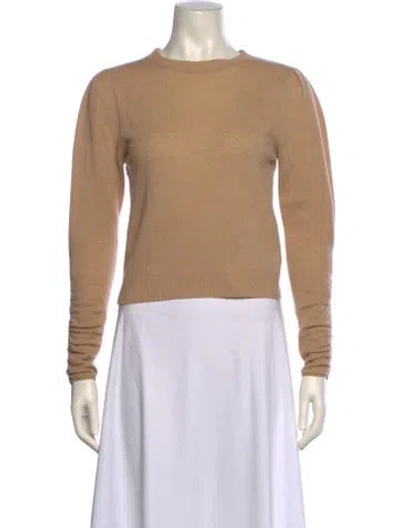 Pre-owned Frame Cashmere Crew Neck Sweater In Brown