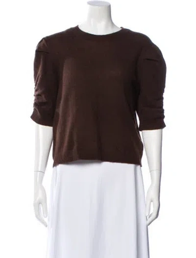 Pre-owned Frame Cashmere Crew Neck Sweater In Brown