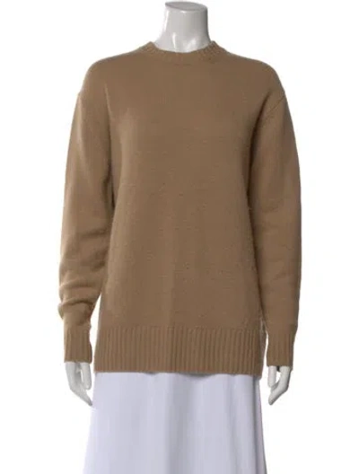 Pre-owned Frame Cashmere Crew Neck Sweater In Brown