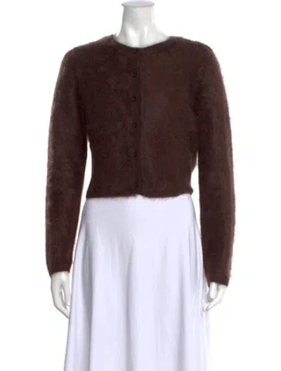 Pre-owned Frame Cashmere Crew Neck Sweater In Brown