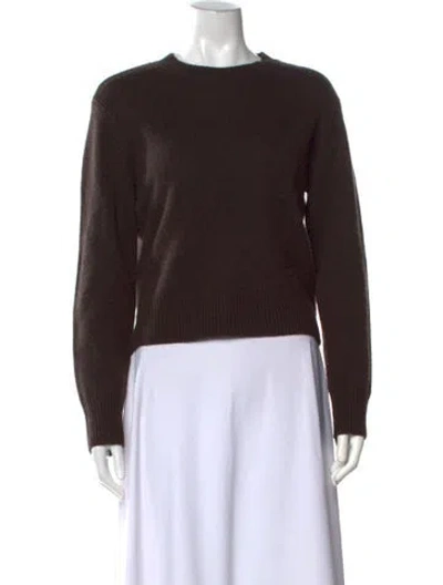 Pre-owned Frame Cashmere Crew Neck Sweater In Brown