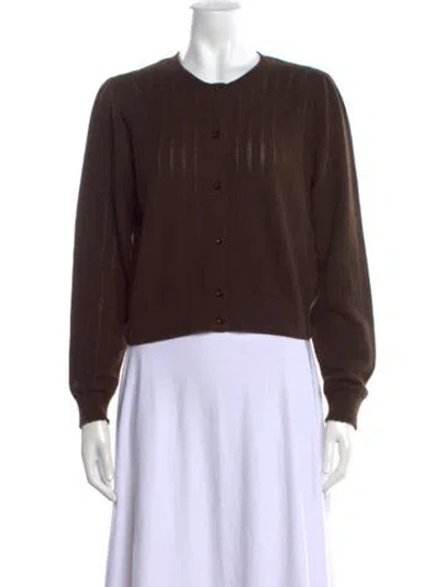 Pre-owned Frame Cashmere Crew Neck Sweater In Brown