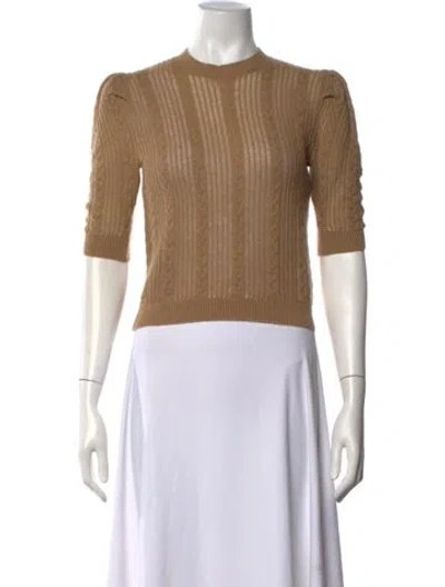 Pre-owned Frame Cashmere Crew Neck Sweater In Brown