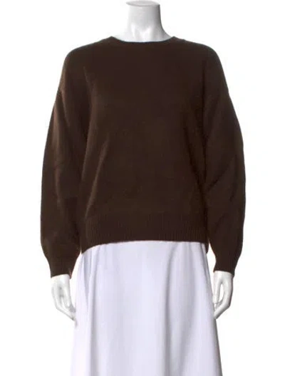 Pre-owned Frame Cashmere Crew Neck Sweater In Brown