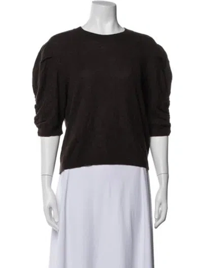 Pre-owned Frame Cashmere Crew Neck Sweater In Brown