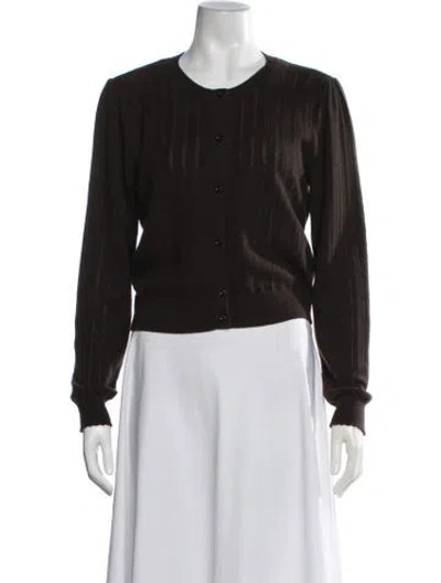 Pre-owned Frame Cashmere Crew Neck Sweater In Brown