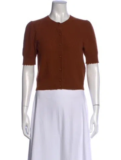 Pre-owned Frame Cashmere Crew Neck Sweater In Brown