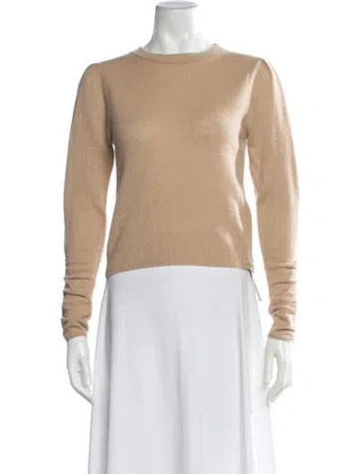 Pre-owned Frame Cashmere Crew Neck Sweater In Brown