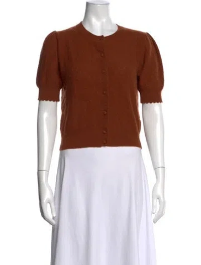 Pre-owned Frame Cashmere Crew Neck Sweater In Brown