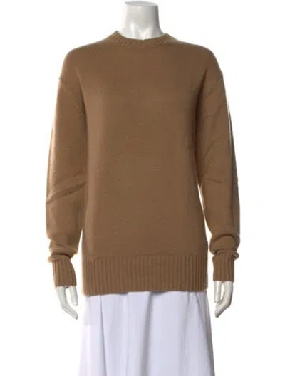 Pre-owned Frame Cashmere Crew Neck Sweater In Brown