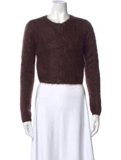 Pre-owned Frame Cashmere Crew Neck Sweater In Brown