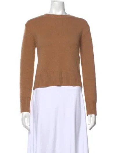 Pre-owned Frame Cashmere Crew Neck Sweater In Brown