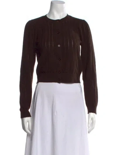 Pre-owned Frame Cashmere Crew Neck Sweater In Brown
