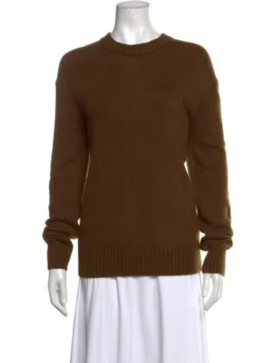 Pre-owned Frame Cashmere Crew Neck Sweater In Brown