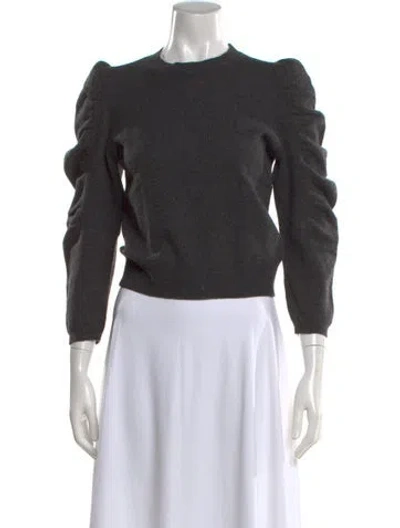 Pre-owned Frame Cashmere Crew Neck Sweater In Gray