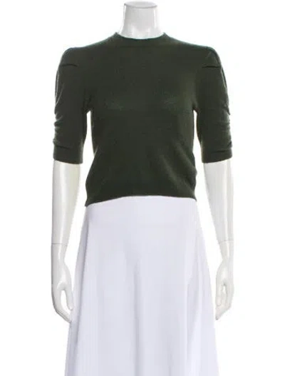 Pre-owned Frame Cashmere Crew Neck Sweater In Green