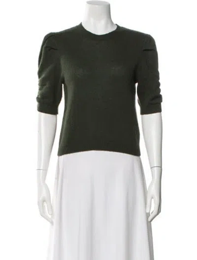 Pre-owned Frame Cashmere Crew Neck Sweater In Green