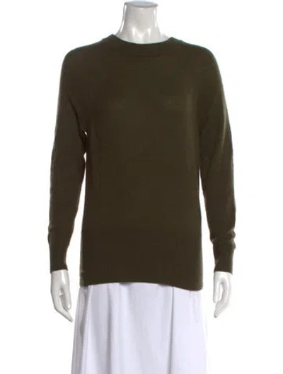 Pre-owned Frame Cashmere Crew Neck Sweater In Green