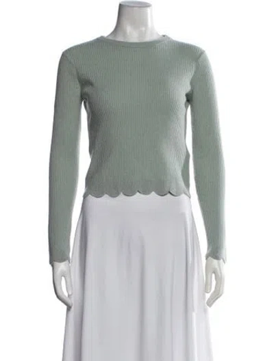 Pre-owned Frame Cashmere Crew Neck Sweater In Green