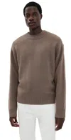 Frame Cashmere Crew Neck Sweater Latte Brown
