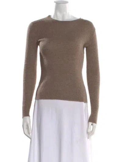 Pre-owned Frame Cashmere Crew Neck Sweater In Neutral