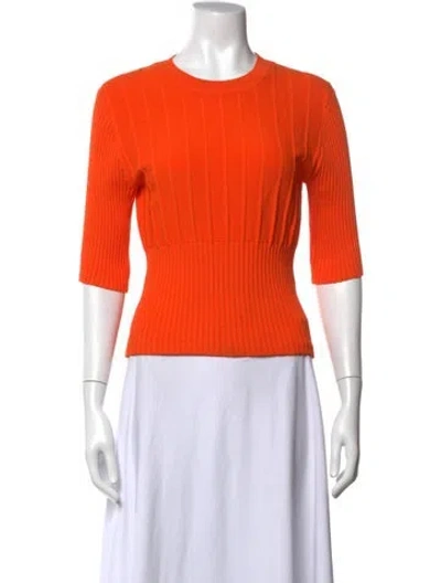 Pre-owned Frame Cashmere Crew Neck Sweater In Orange