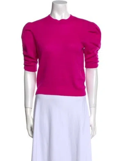 Pre-owned Frame Cashmere Crew Neck Sweater In Pink