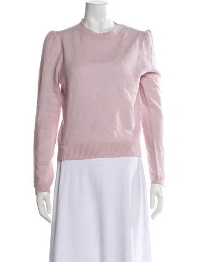 Pre-owned Frame Cashmere Crew Neck Sweater In Pink