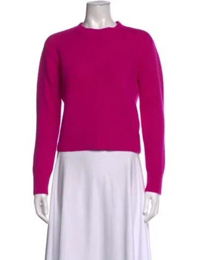 Pre-owned Frame Cashmere Crew Neck Sweater In Pink