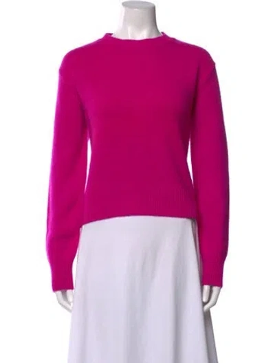 Pre-owned Frame Cashmere Crew Neck Sweater In Pink