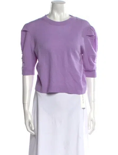 Pre-owned Frame Cashmere Crew Neck Sweater In Purple