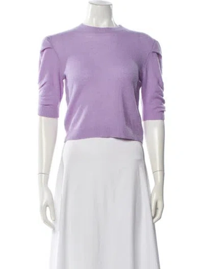 Pre-owned Frame Cashmere Crew Neck Sweater In Purple